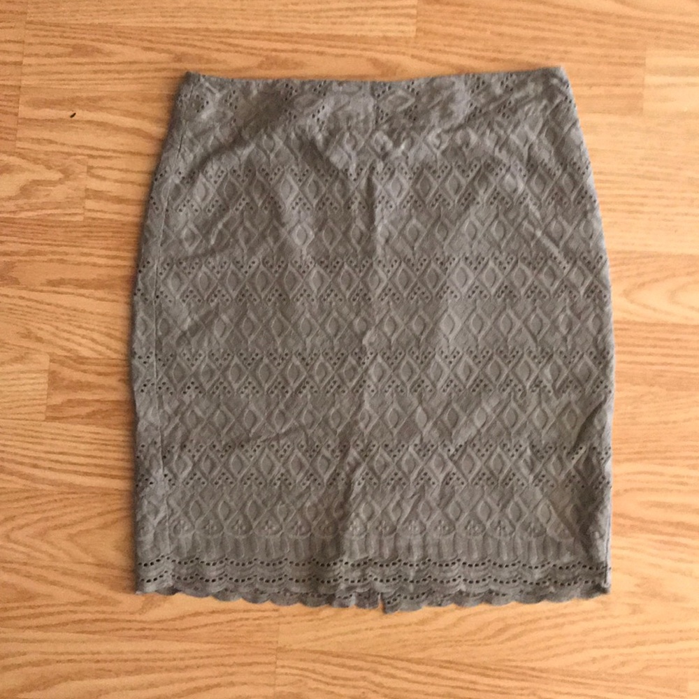 Ann Taylor taupe colored pencil skirt size 0P